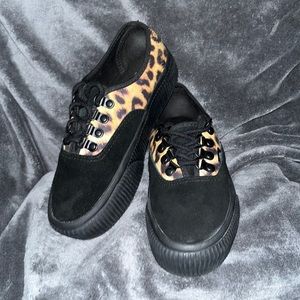 Vans Authentic Platform Black/Leopard